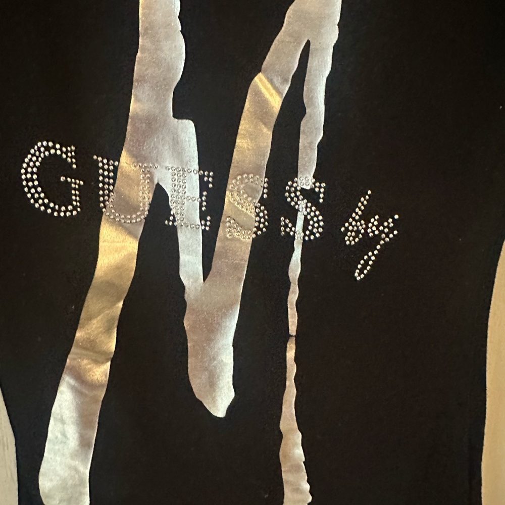 Guess by Marciano Black Top with Silver Accents